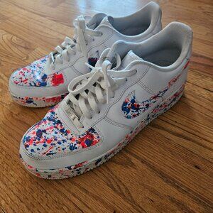 Nike AF1 splatter paint mens